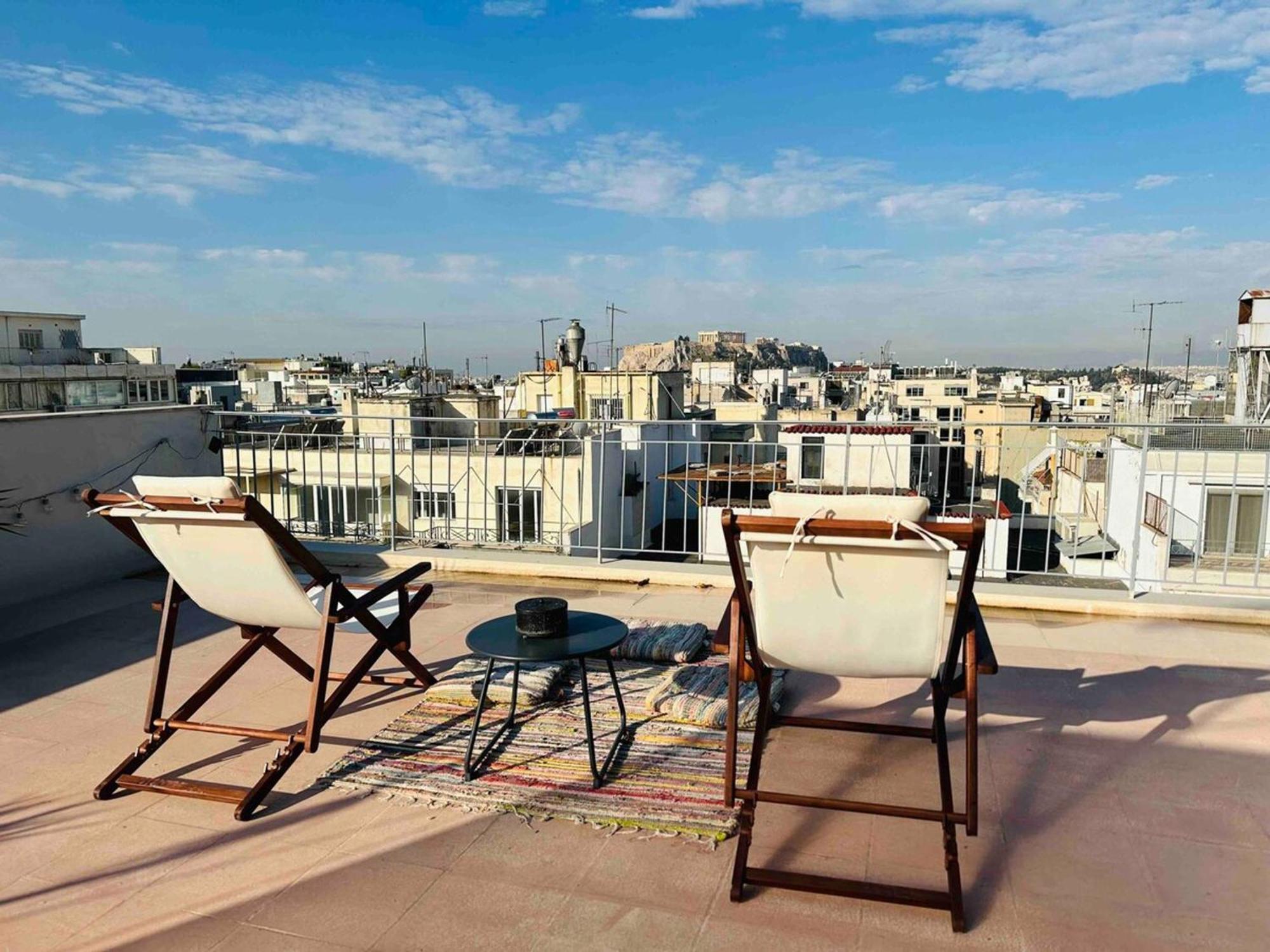 200Mbps Wifi - Penthouse With Acropolis View Lejlighed Athen Eksteriør billede