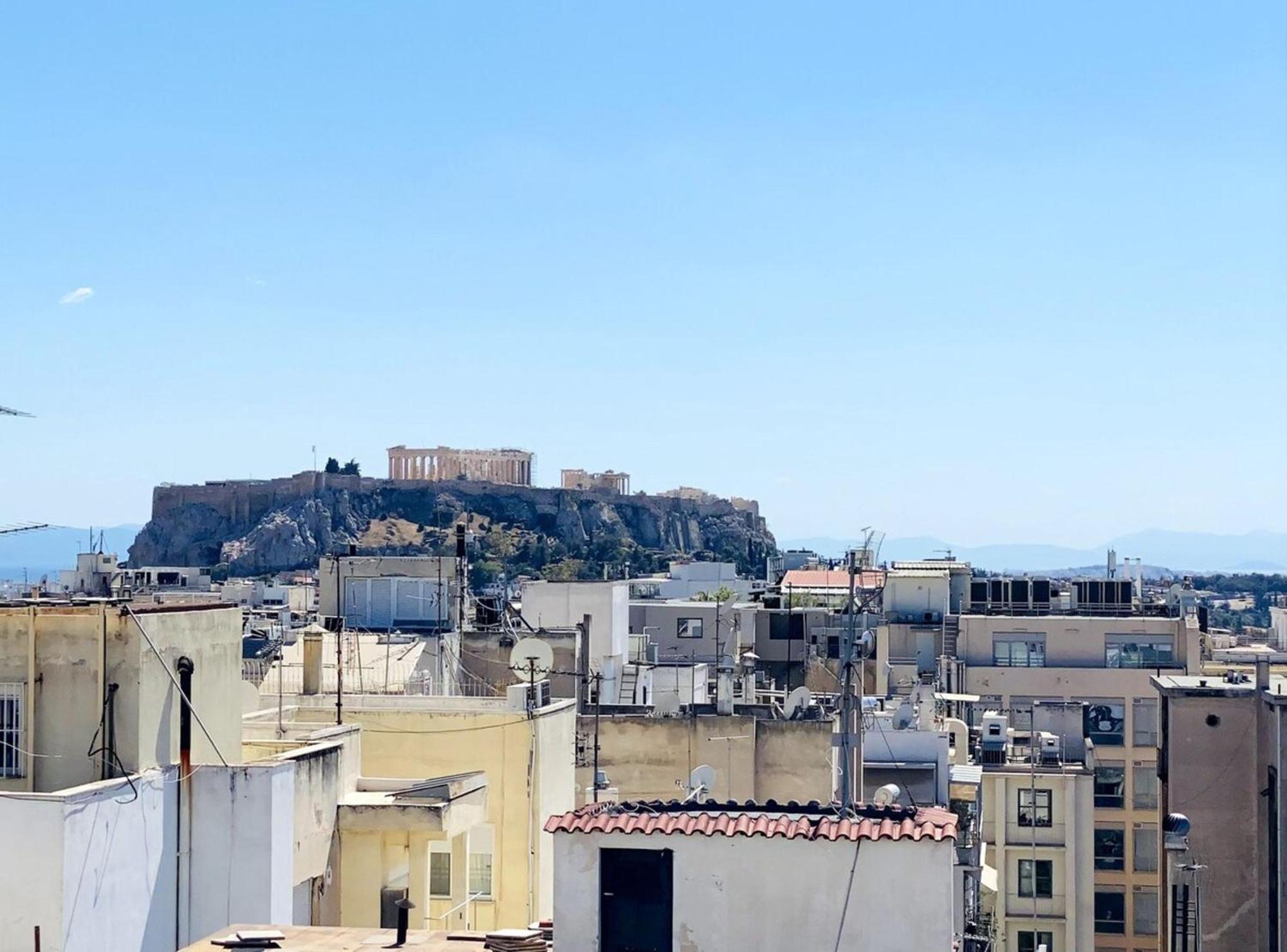 200Mbps Wifi - Penthouse With Acropolis View Lejlighed Athen Eksteriør billede