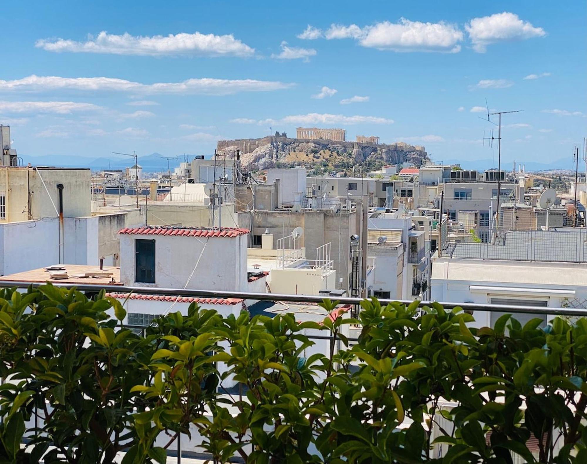 200Mbps Wifi - Penthouse With Acropolis View Lejlighed Athen Eksteriør billede